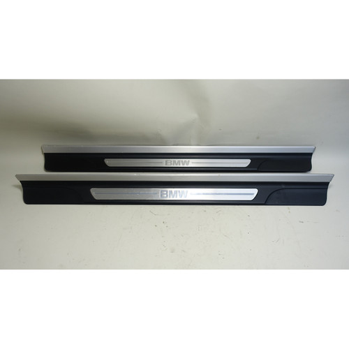 2000-2006 BMW E46 3-Series 2door Door Sill Cover Entry Trim Chrome Pair OEM