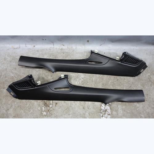 Damaged 05-13 Porsche 997 911 Coupe Rear C-Pillar Trim Cover Pair Black Vinyl