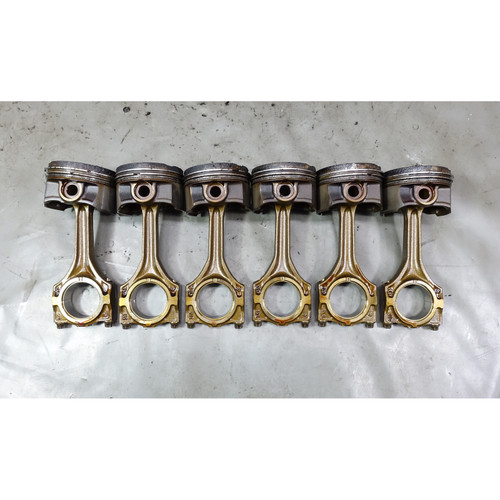 1997-1998 BMW Z3 2.8 Roadster M52 2.8L Piston and Connecting Rod Set of 6 OEM