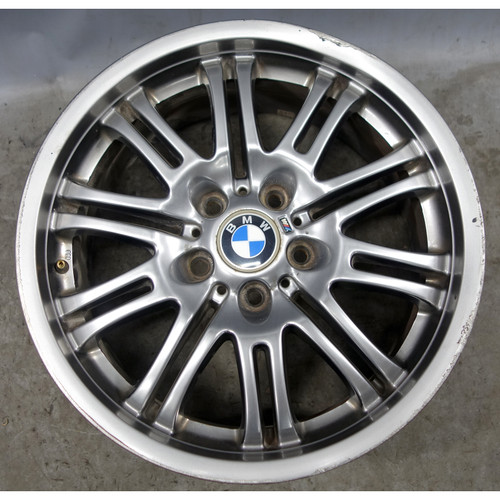 Damaged 01-06 BMW M3 Factory Front 18" M Double Spoke Style 67 Wheel  Grey OEM