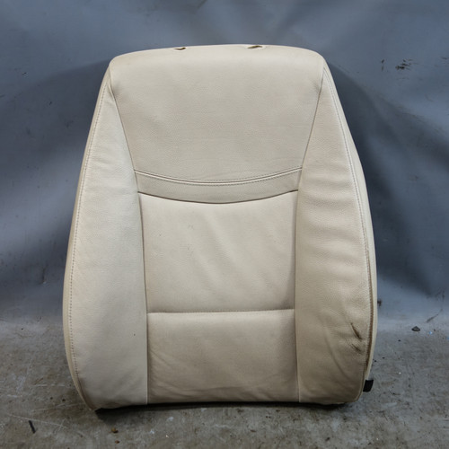 09-11 BMW E90 E91 3-Series 4-Door Left Seat Backrest Cushion Oyster Leather OEM