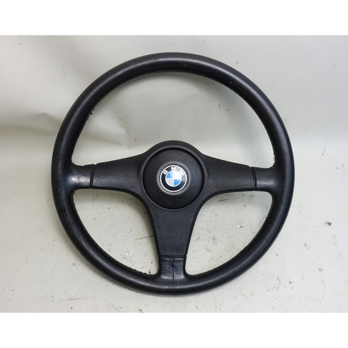 Damaged 84-93 BMW E30 3-Series E28 E24 Sports Leather Steering Wheel 385mm OEM