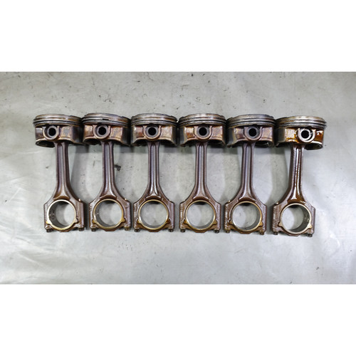 2001-2006 BMW M54 2.5L 6-Cylinder Engine Piston and Connecting Rod Set of 6 OEM