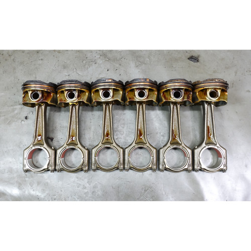 2016-2020 BMW F30 340i LCI G30 B58 6-Cyl Piston and Connecting Rod Set of 6 OEM