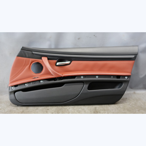 2008-2012 BMW E92 E93 M3 2dr Interior Right Passenger Door Panel Fox Red Leather