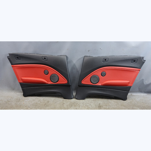 15-21 BMW F23 2-Series Convertible Rear Int Lateral Trim Panels Red Leather OEM