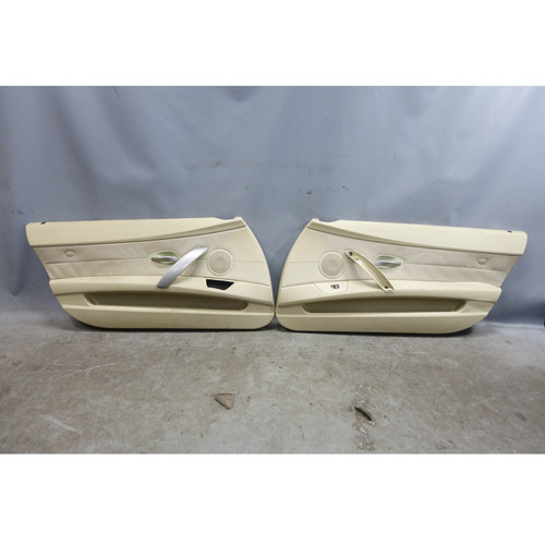 Damaged 2003-2008 BMW E85 E86 Z4 Interior Door Panel Card Trim Pair Beige OEM