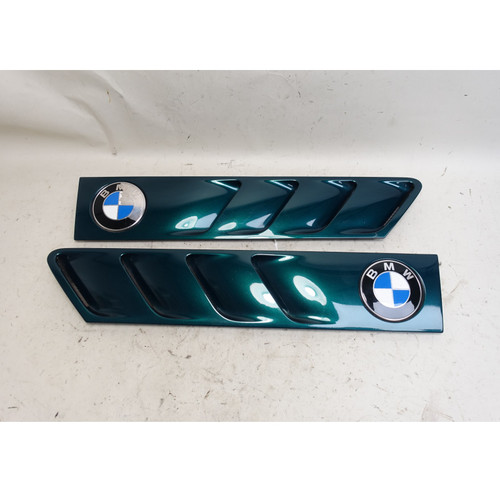 1996-2002 BMW Z3 Roadster Coupe Outside Cowl Hood Grille Pair Boston Green OEM