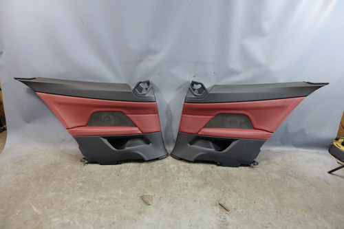 2021-2025 BMW G22 4-Series Coupe Rear Interior Trim Panel Pair Tacora Red OEM