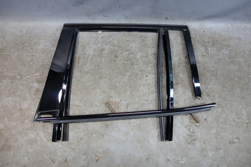 18-24 BMW G01 X3 F97 Left Rear Door Exterior Trim Shadowline Gloss Black OEM