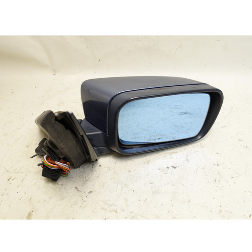 1998-2003 BMW E39 5-Series Factory Right Outside Side Mirror Steel Blue OEM