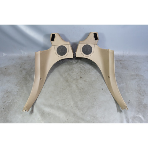 96-02 BMW Z3 Roadster Convertible Rear Lateral Interior Trim Panels Beige OEM