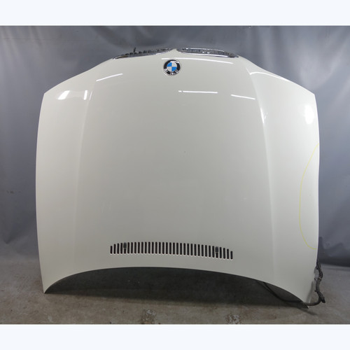 Damaged 03-06 BMW E46 3-Series 2dr Late Model Front Hood Cover Alpine White OEM
