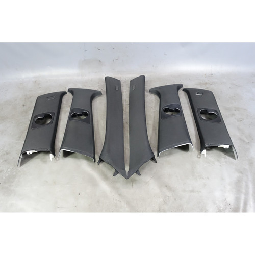 2007-2013 BMW E70 X5 Factory Interior A- B- C- Pillar Column Cover Set Black OEM