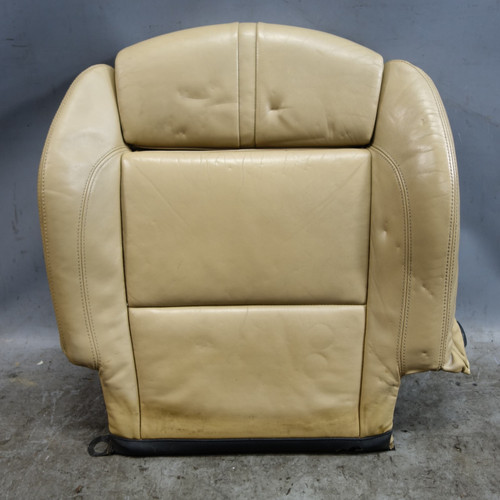 08-13 BMW E93 M3 Convertible Right Front Seat Bottom Bamboo Beige Leather OEM