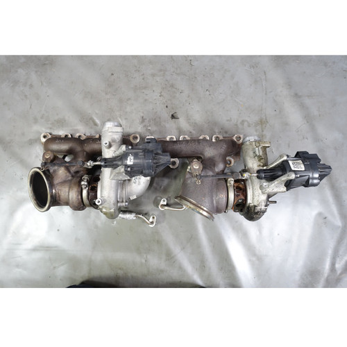 2015-2021 BMW F8X M3 M4 M2 S55 6cyl Turbocharger Pair Bank 1 and Bank 2 84k OEM