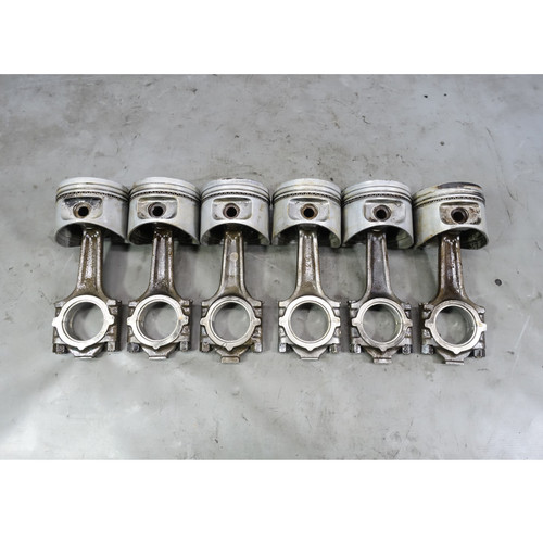 85-88 BMW M30B34 6-Cylinder Piston and Connecting Rod Set of 6 OEM E24 E28 91.97