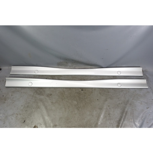 1992–1999 BMW E36 3-Series Side Skirt Rocker Trim Panel Pair Arctic Silver OEM 