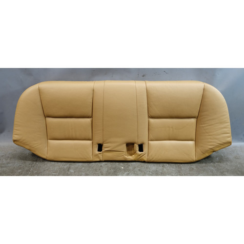 04-10 BMW E60 5-Series Sedan Rear Seat Bottom Bench Natural Brown Leather OEM