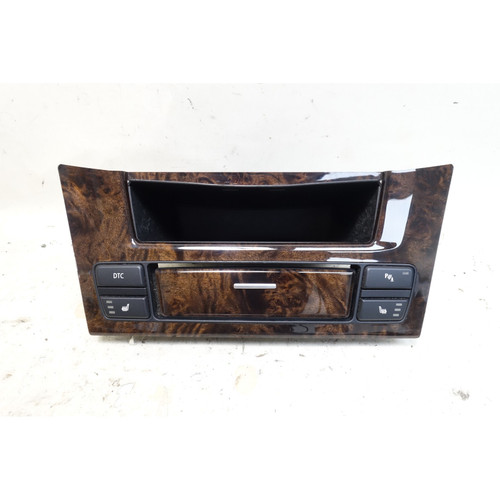 2008-2010 BMW E60 E61 5-Series Front Center Console Wood Trim Dark Poplar OEM