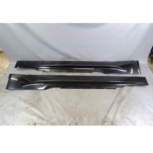 2006-2010 BMW E63 E64 M6 Side Skirt Rocker Panel Pair Black Sapphire OEM