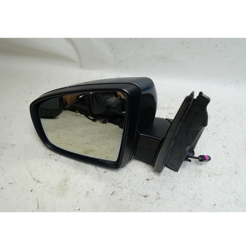 Damaged 07-13 BMW E70 X5 Left Power-Fold Side View Mirror with Camera Grey OEM