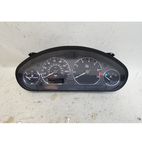 BMW Z3 Roadster Coupe M54 Instrument Cluster with Chrome Rings 2001-2002 OEM