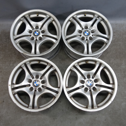 92-06 BMW E46 3-Series 17" ///M Double-Spoke Staggered Style 68 Wheel Set OEM