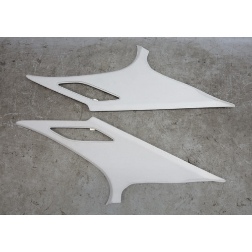 97-00 BMW E39 5-Series Sedan Early Model C-Pillar Trim Pair Grey Cloth OEM NLA