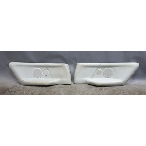 Damaged 94-99 BMW E36 3-Series Convertible Rear Side Trim Panel Inserts Grey OEM