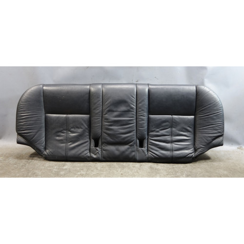 97-03 BMW E39 5-Series Sedan Rear Seat Bottom Bench Cushion Black Leather OEM