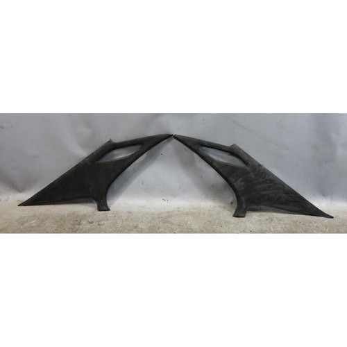 97-00 BMW E39 5-Series Sedan Early C-Pillar Trim Pair Aftermarket Black Suede OE