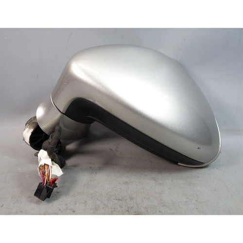 2010-2013 Porsche Panamera 970 G1 Left Outside Side Mirror Silver Dimming OEM