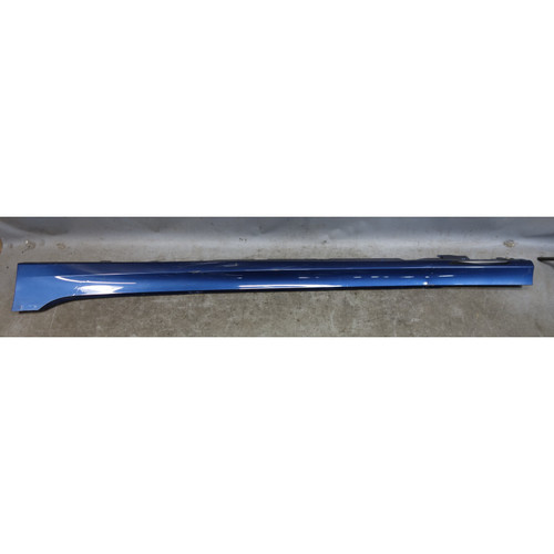 Damaged 19-25 BMW G20 3-Series Left Side Skirt Rocker Panel Phytonic Blue OEM
