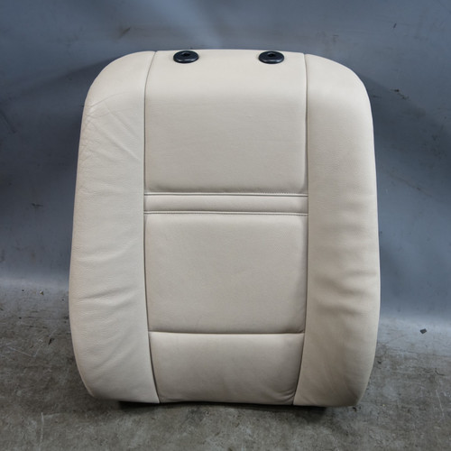 08-14 BMW E70 X5 X6 Front Left Seat Backrest Cushion Oyster Beige Leather OEM