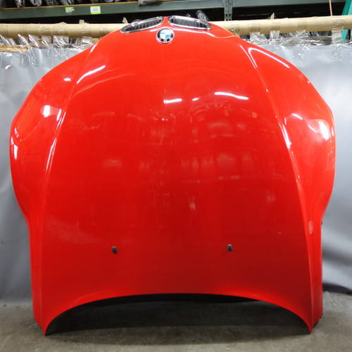 Damaged 96-02 BMW Z3 Roadster Coupe Hood Bonnet Panel Hellrot Light Red OEM
