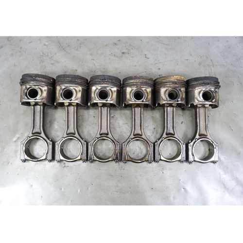 14-18 BMW F10 535d X5 35d F15 N57 Pistons and Connecting Rods Set of 6 OEM