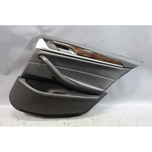 2017-2020 BMW G30 5-Series Rear Right Door Trim Panel Card Black Napa OEM