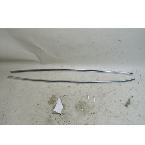 BMW E30 Convertible Front Windshield Pillar Chrome Trim Strip Pair OEM 1987-1993