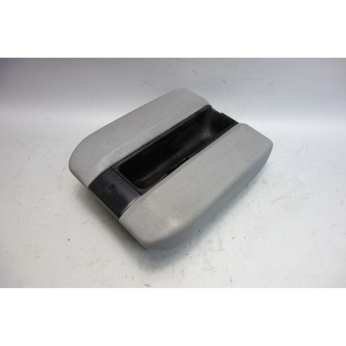 Damaged 1997 BMW E39 528i 5-Series Front Center Console Armrest Grey Vinyl OEM