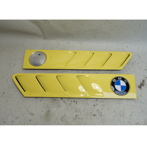 1996-2002 BMW Z3 Roadster Coupe Cowl Grille Trim Pair Dakar Yellow 337 OEM