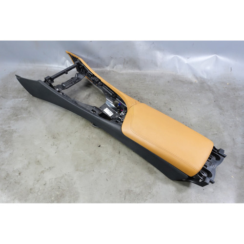 2009-2016 BMW E89 Z4 Roadster Center Console with Armrest Walnut Leather OEM