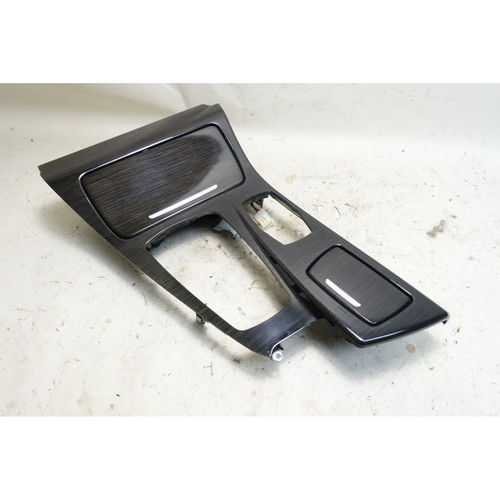 BMW F10 5-Series Front Center Console Wood Cover Fine Line Anthracite 2011-2016
