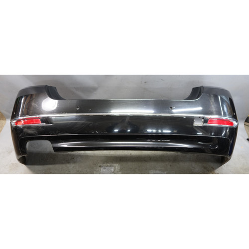 14-16 BMW F10 528i 535d Rear Bumper Cover Trim PDC Black Sapphire Lux Line OEM