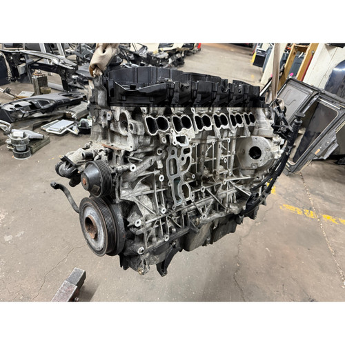 14-16 BMW F10 535dX F01 740LdX X5 N57 Turbo Diesel Engine Assembly Running OEM