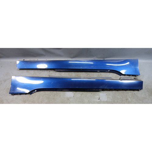 09-16 BMW E89 Z4 Roadster Outside Side Skirt Rocker Panel Pair Deep Sea Blue OEM