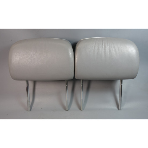 2000-2006 BMW E46 3-Series Convertible Rear Seat Head Rest Pair Grey OEM
