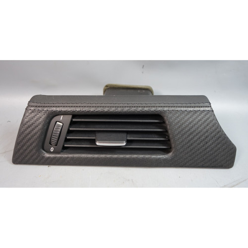 08-13 BMW E9x M3 Left Dashboard Carbon Leather Trim w/ Air Vent OEM