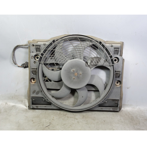 Damaged BMW E46 3-Series Auxiliary AC Cooling Electric Fan Shroud 1999-2006 OEM