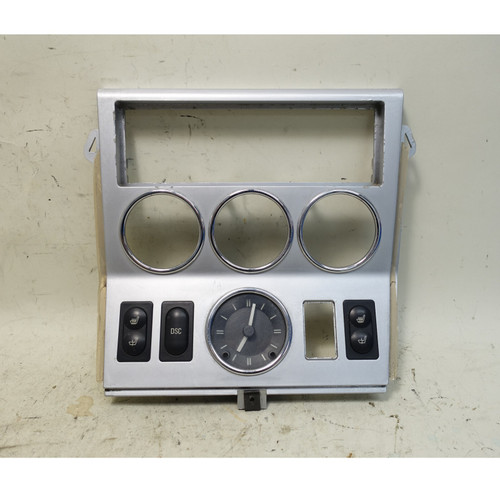 1999-2002 BMW Z3 Matte Chrome Center Console Upper Top Trim Cover Silver OEM